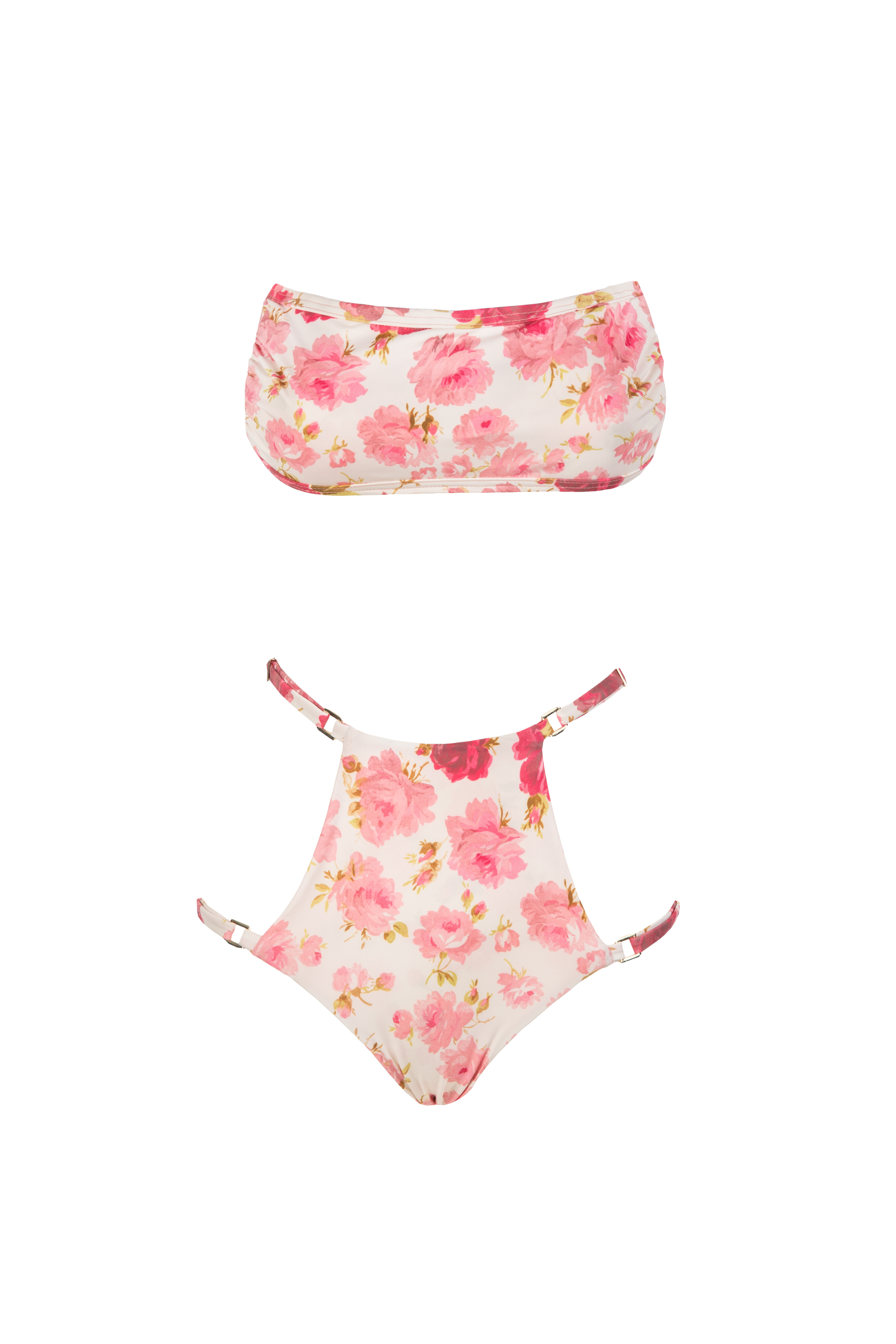 XENIA BANDEAU TWO PIECE MY ROSE