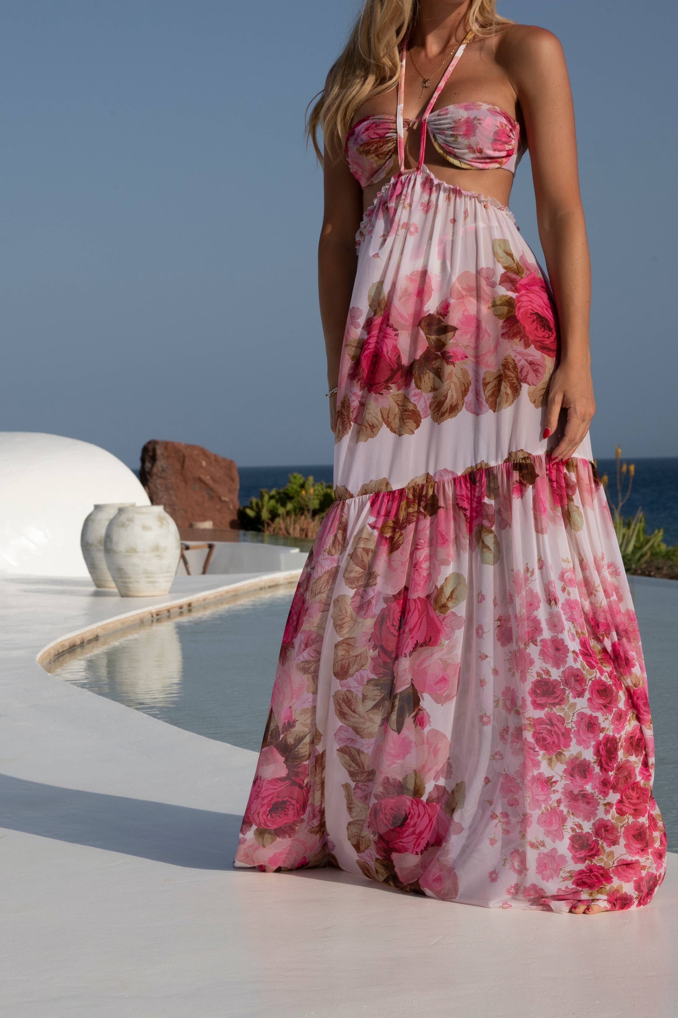 DELPHINE DRESS TULLE MY ROSE