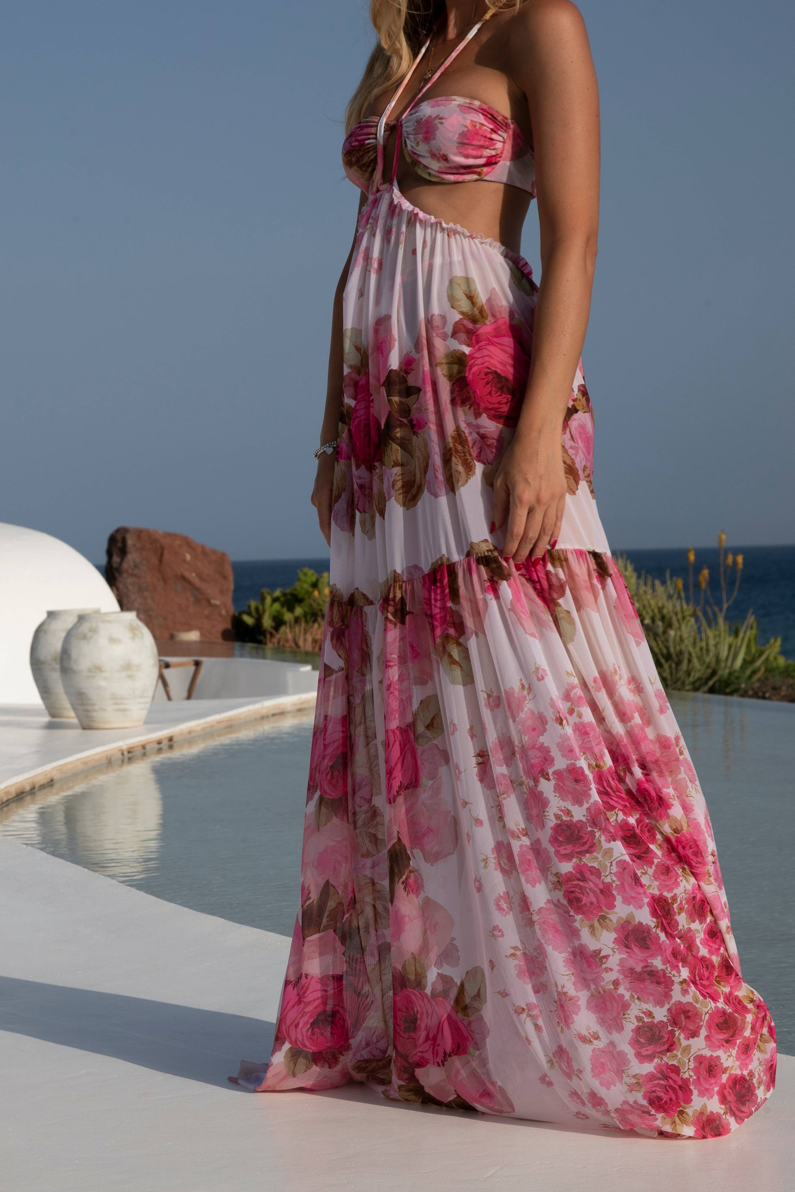 DELPHINE DRESS TULLE MY ROSE