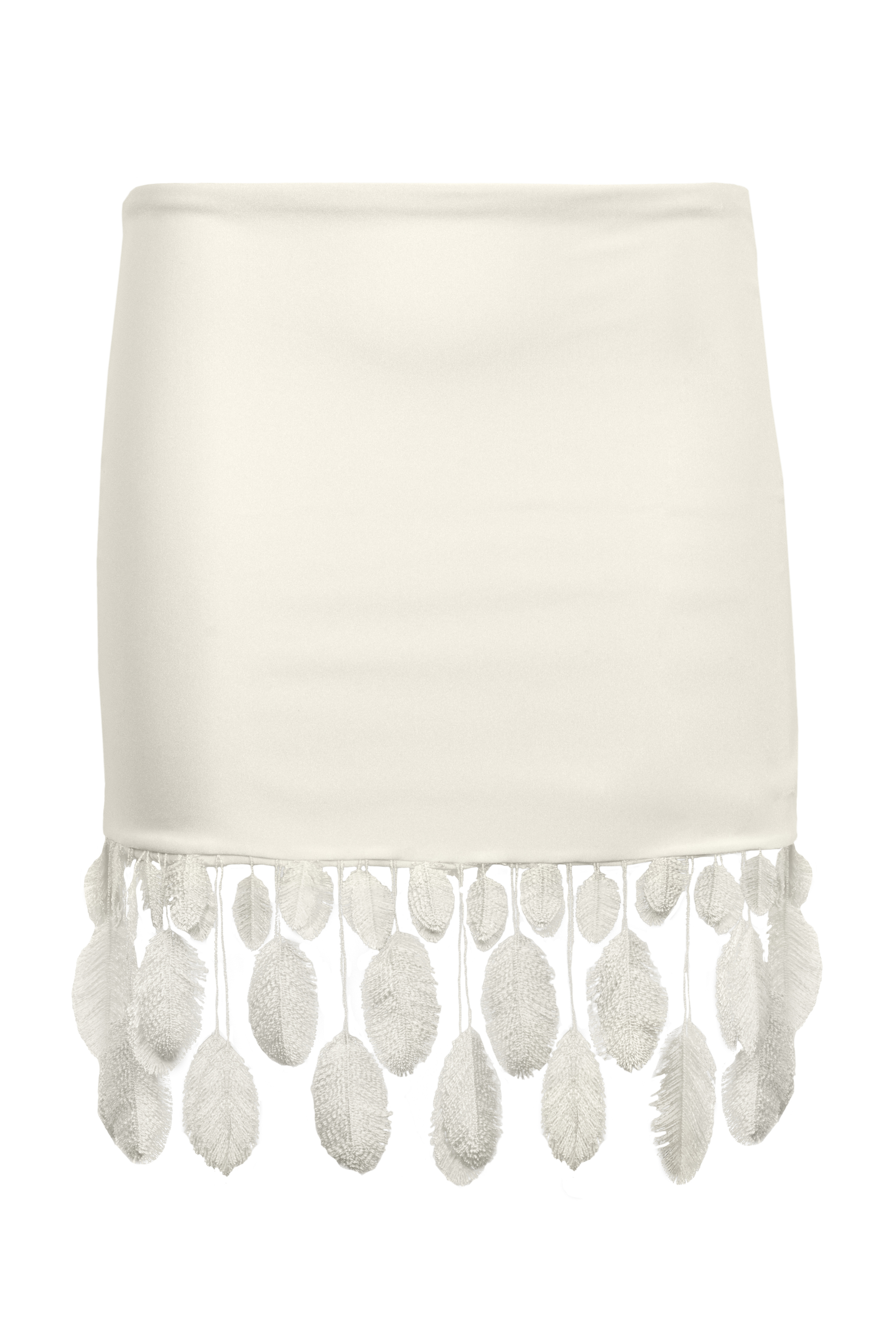 MINI SKIRT PLUMAGE IVORY