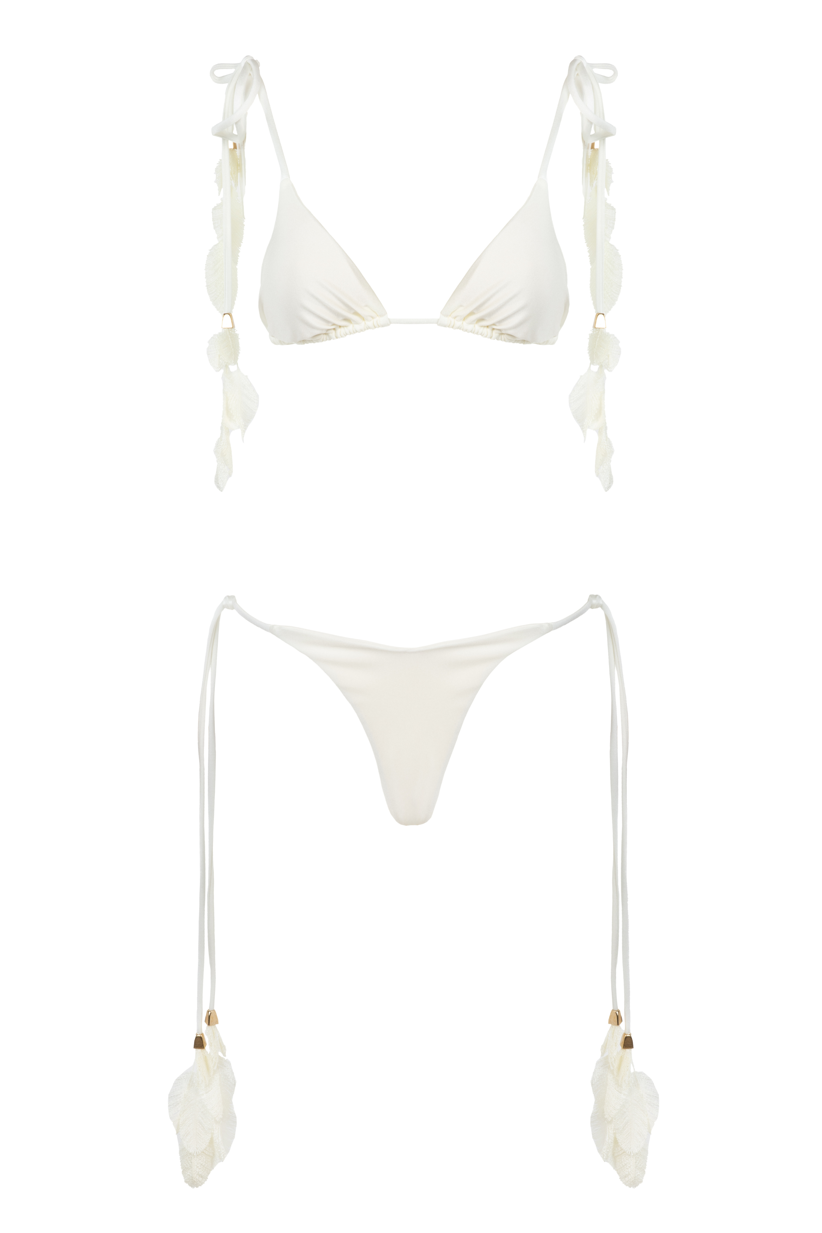 PLUMAGE BIKINI IVORY