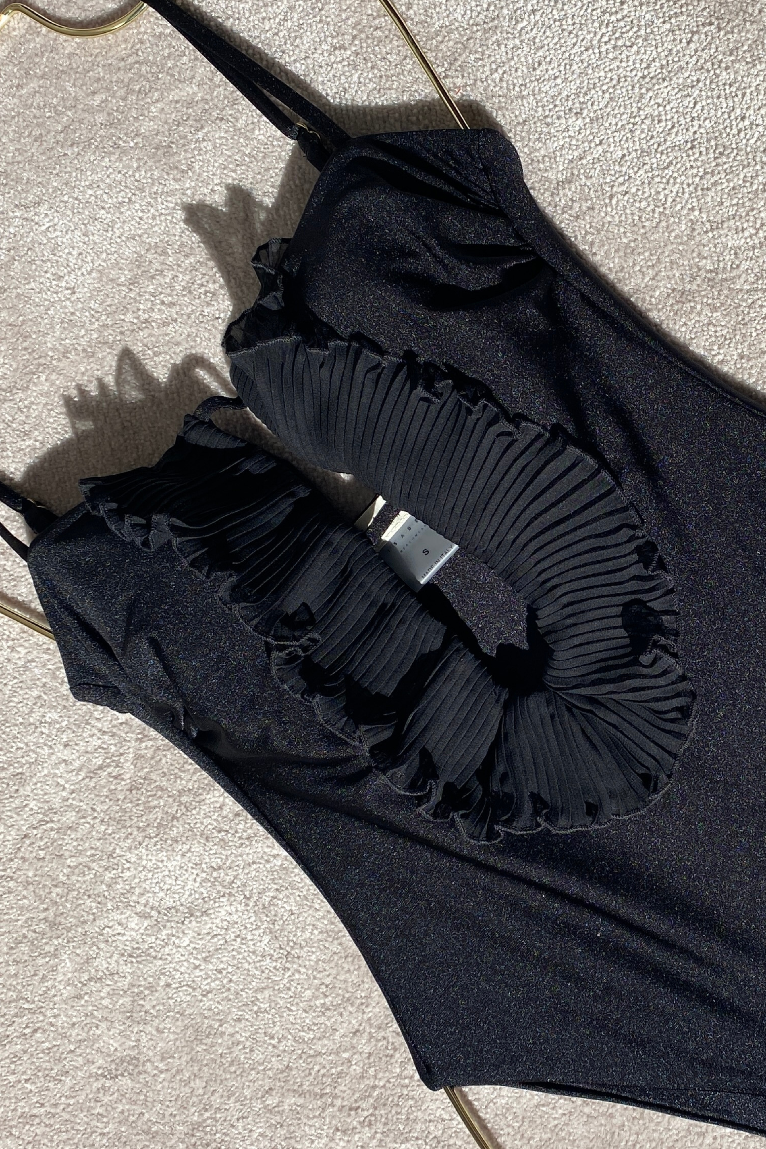 MERMAID ONEPIECE BLACK GEORGETTE