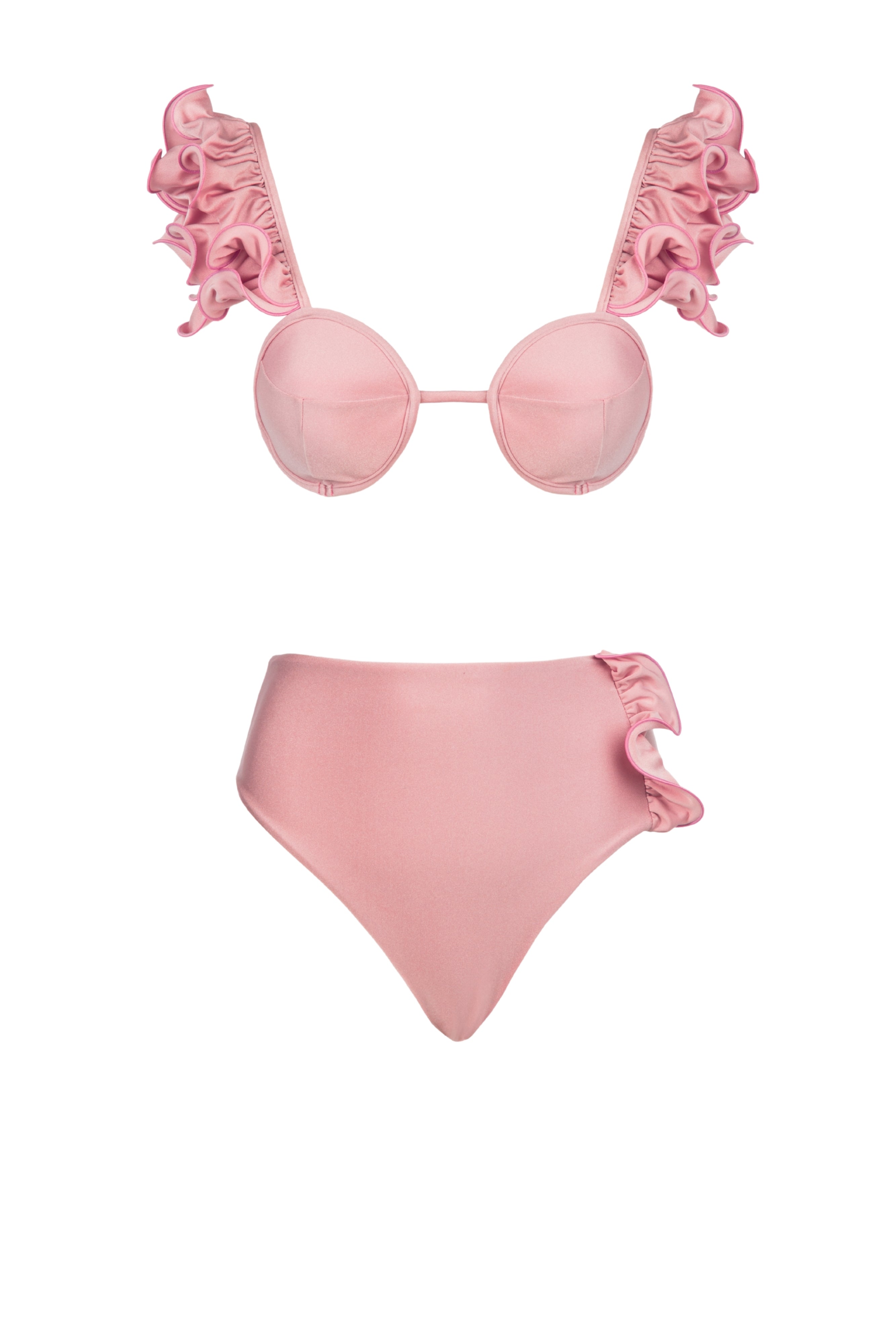 SHELL BIKINI WARM PINK
