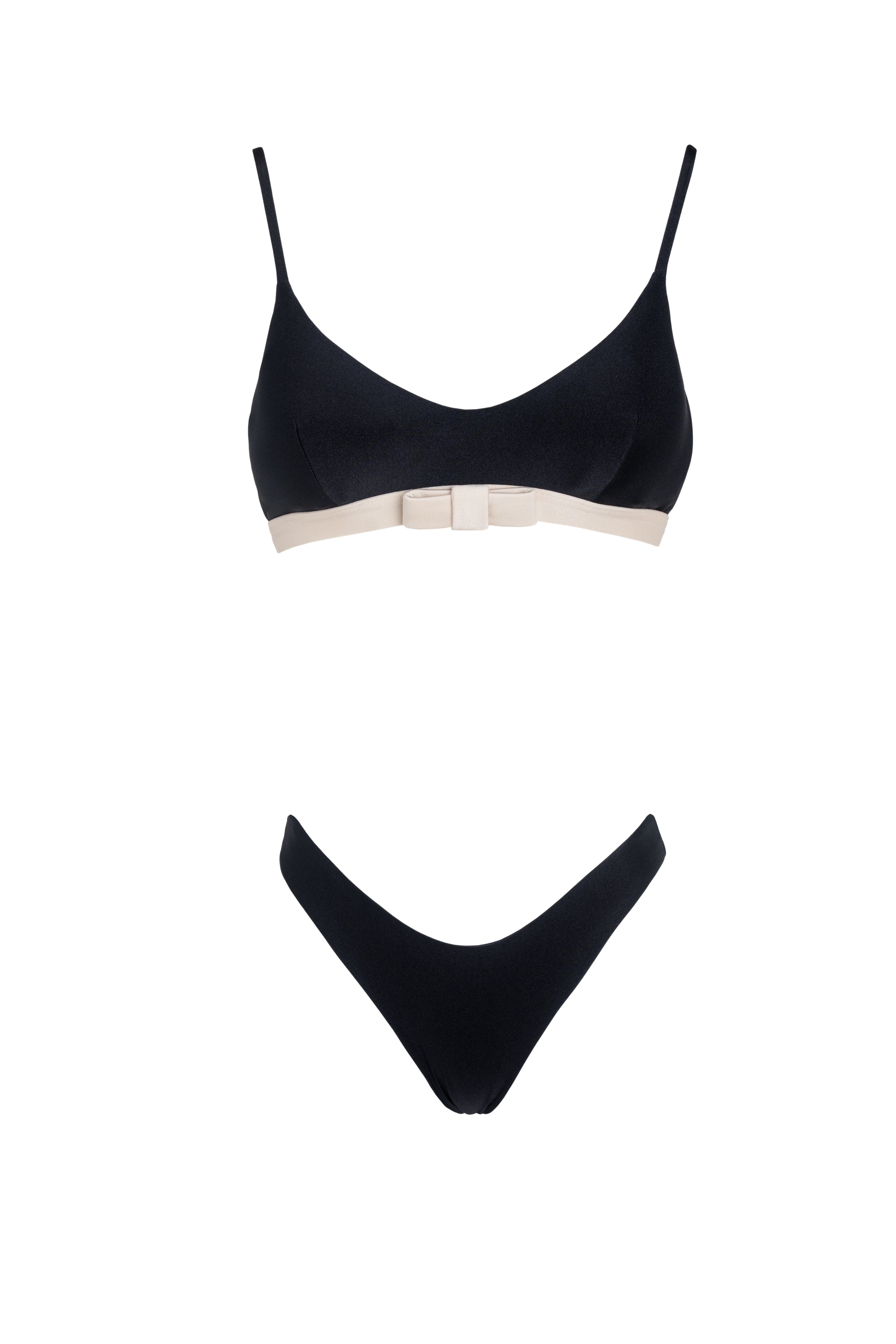 NORA BRALETTE BLACK-ALMOND
