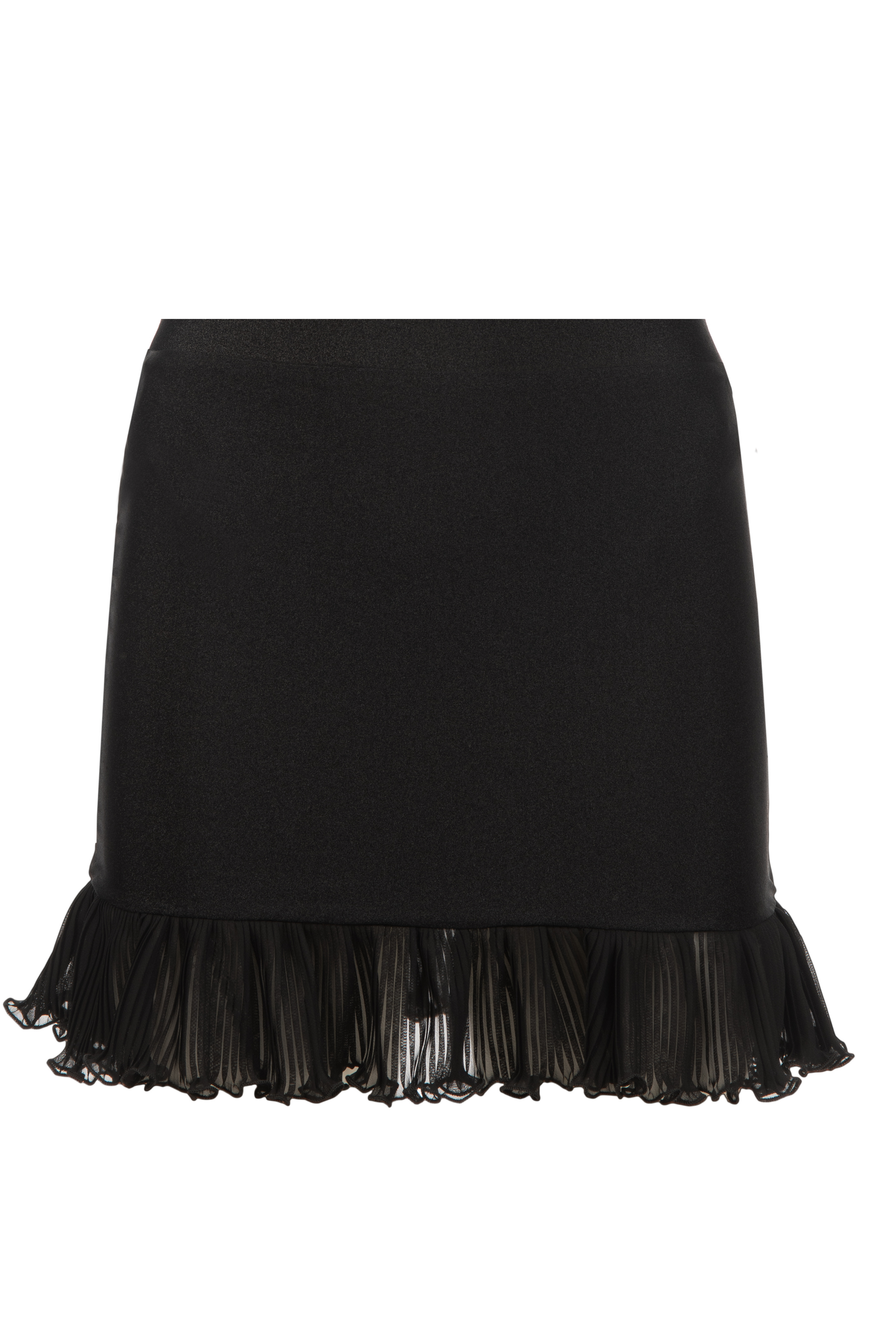 MINI SKIRT BLACK GEORGETTE