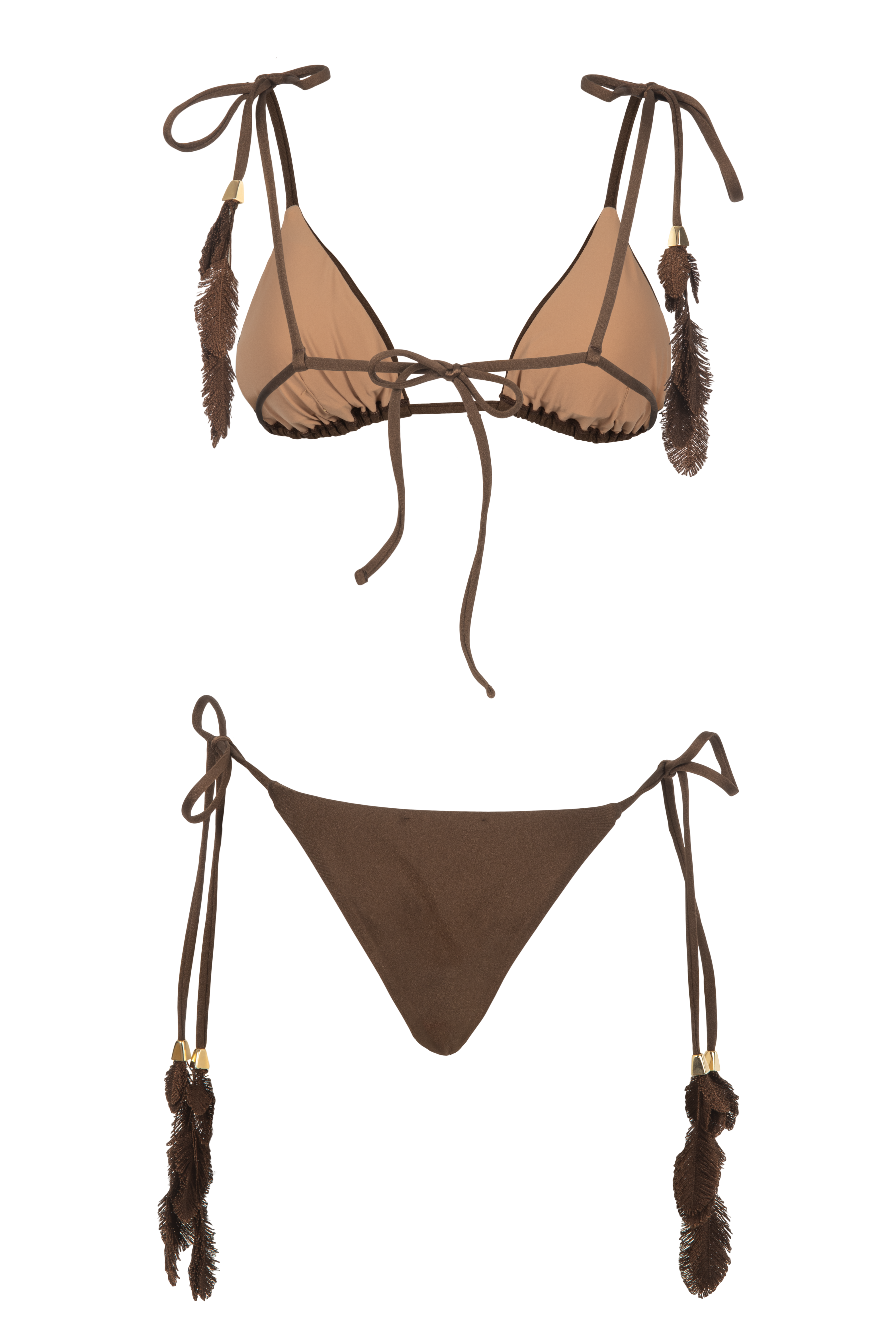 PLUMAGE BIKINI BROWN