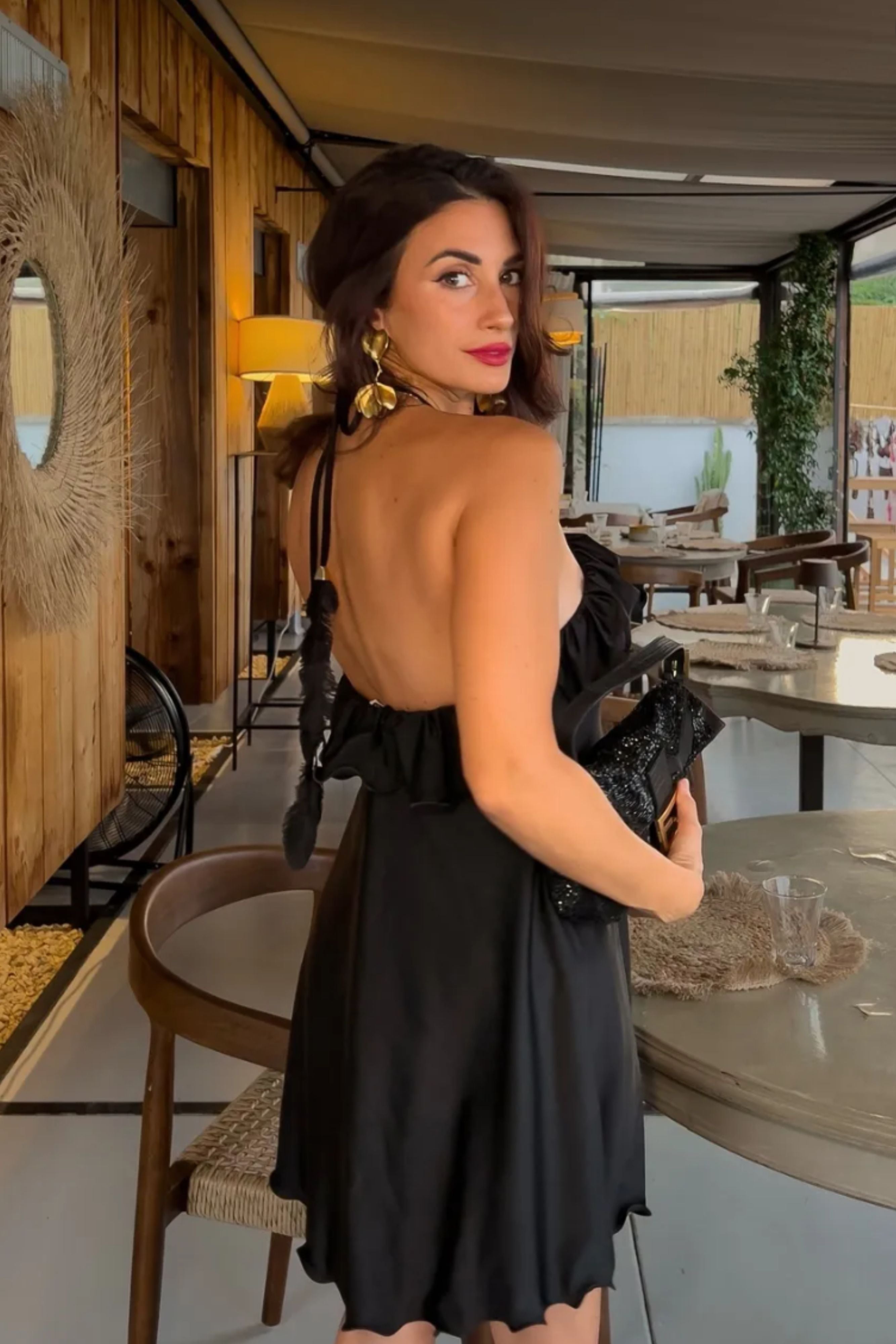 MISTIC SHORT DRESS BLACK