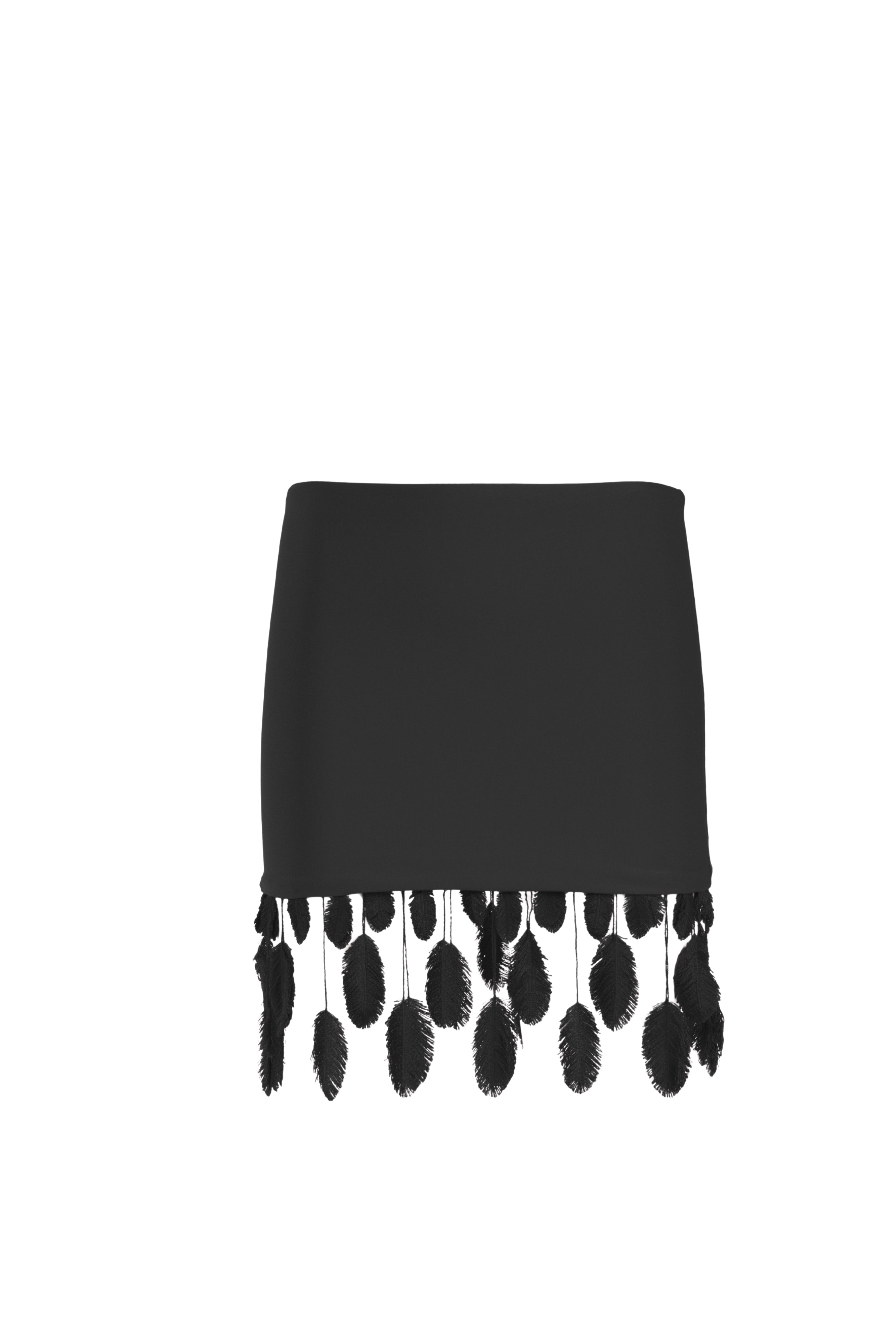 MINI SKIRT PLUMAGE BLACK