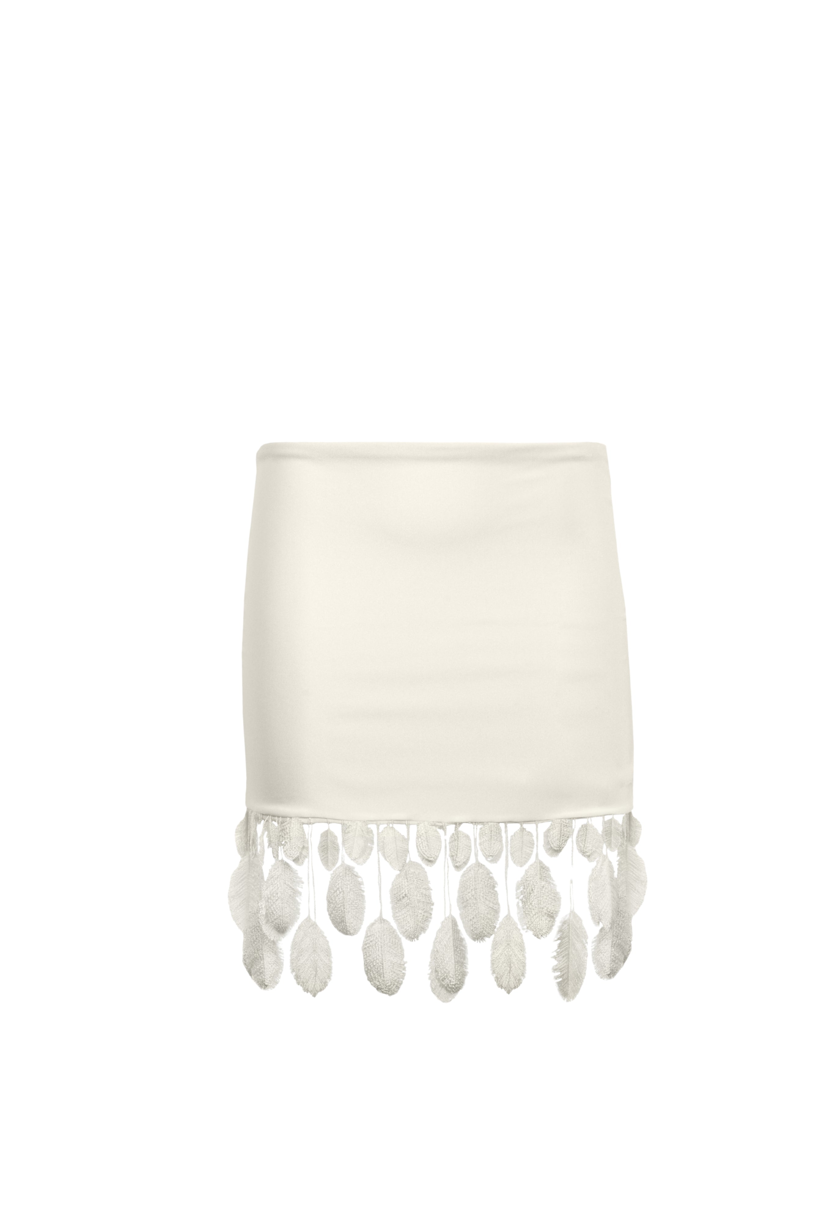 MINI SKIRT PLUMAGE IVORY