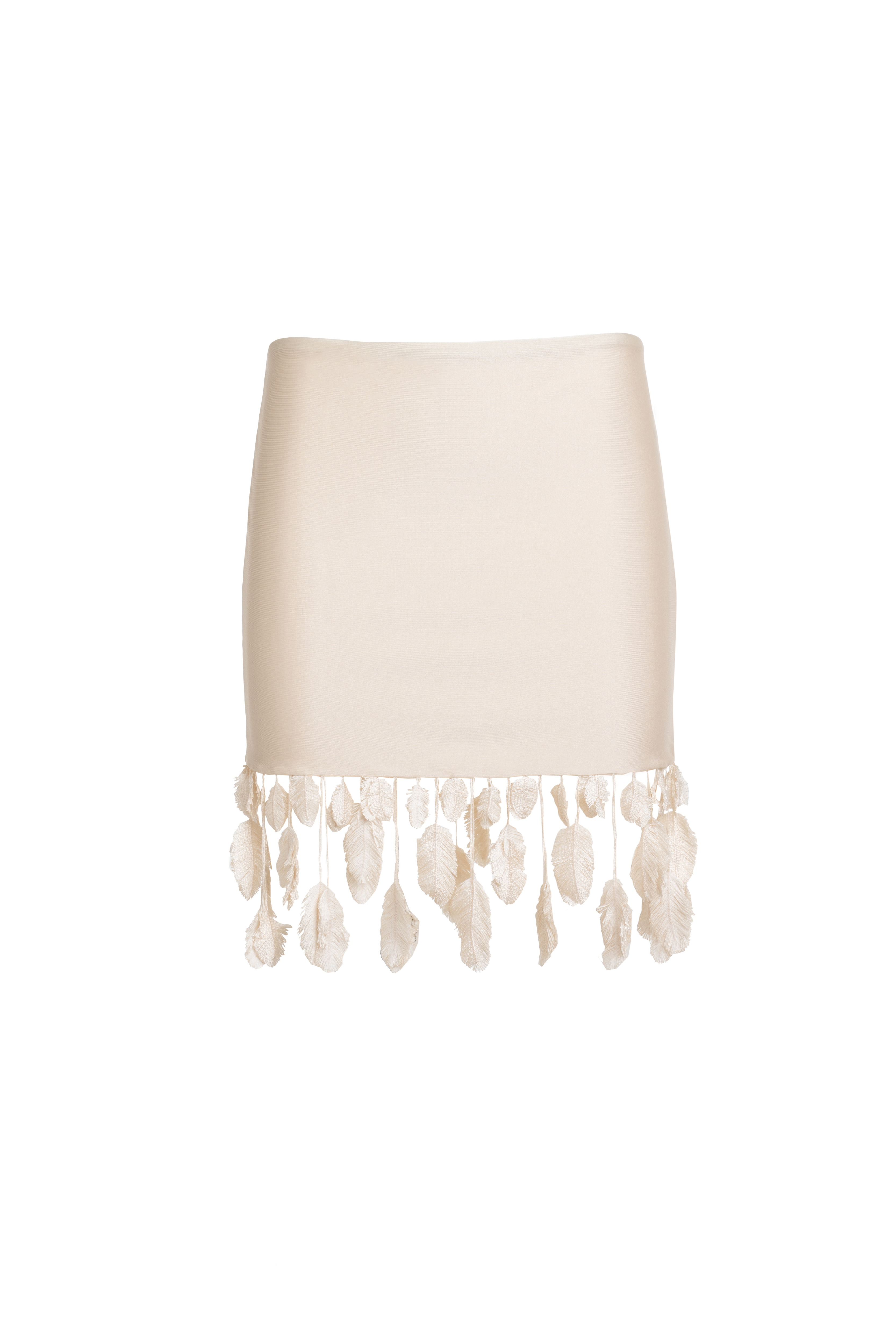 MINI SKIRT PLUMAGE ALMOND