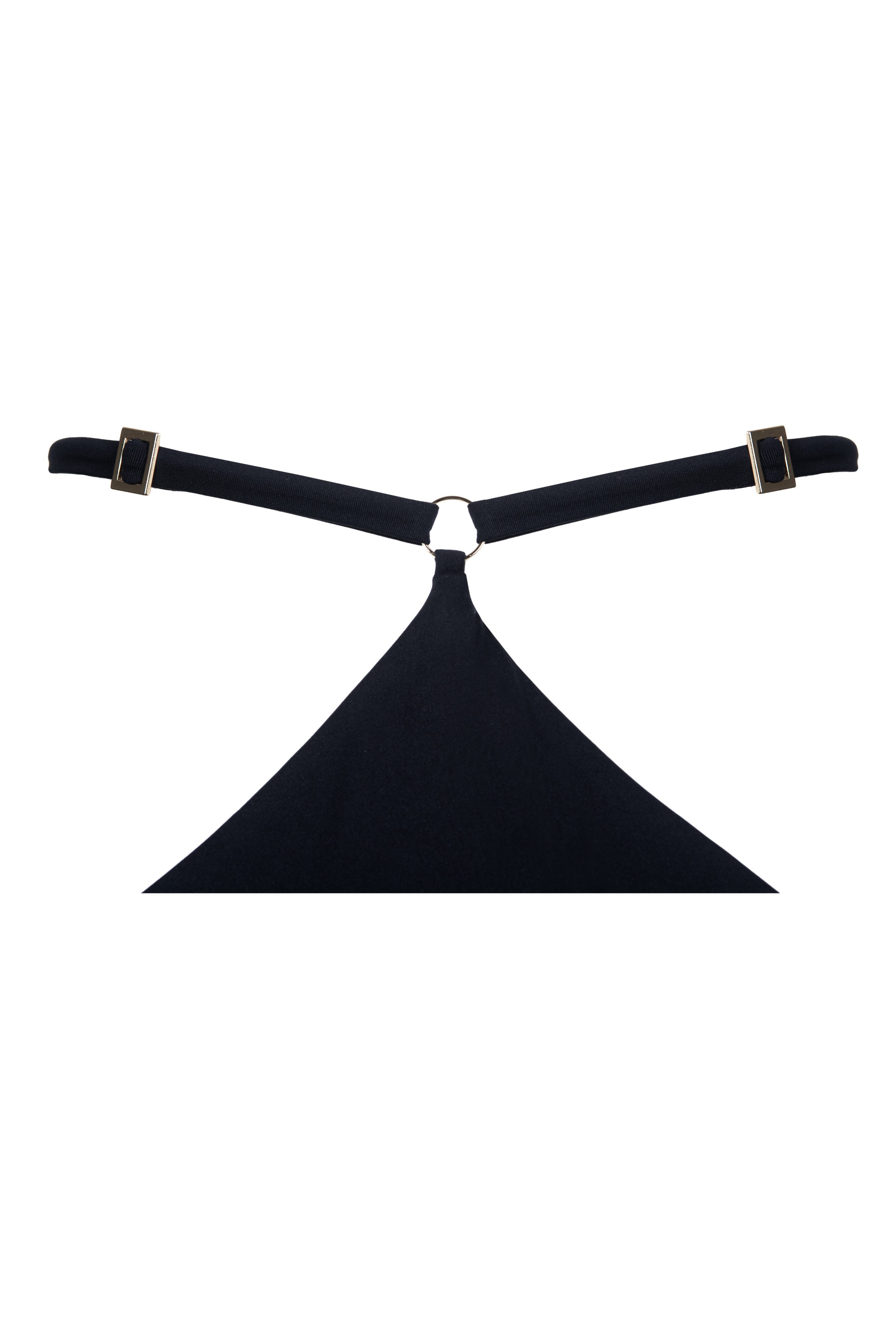 XENIA BANDEAU BUCKLES BLACK - Isabel Beachwear