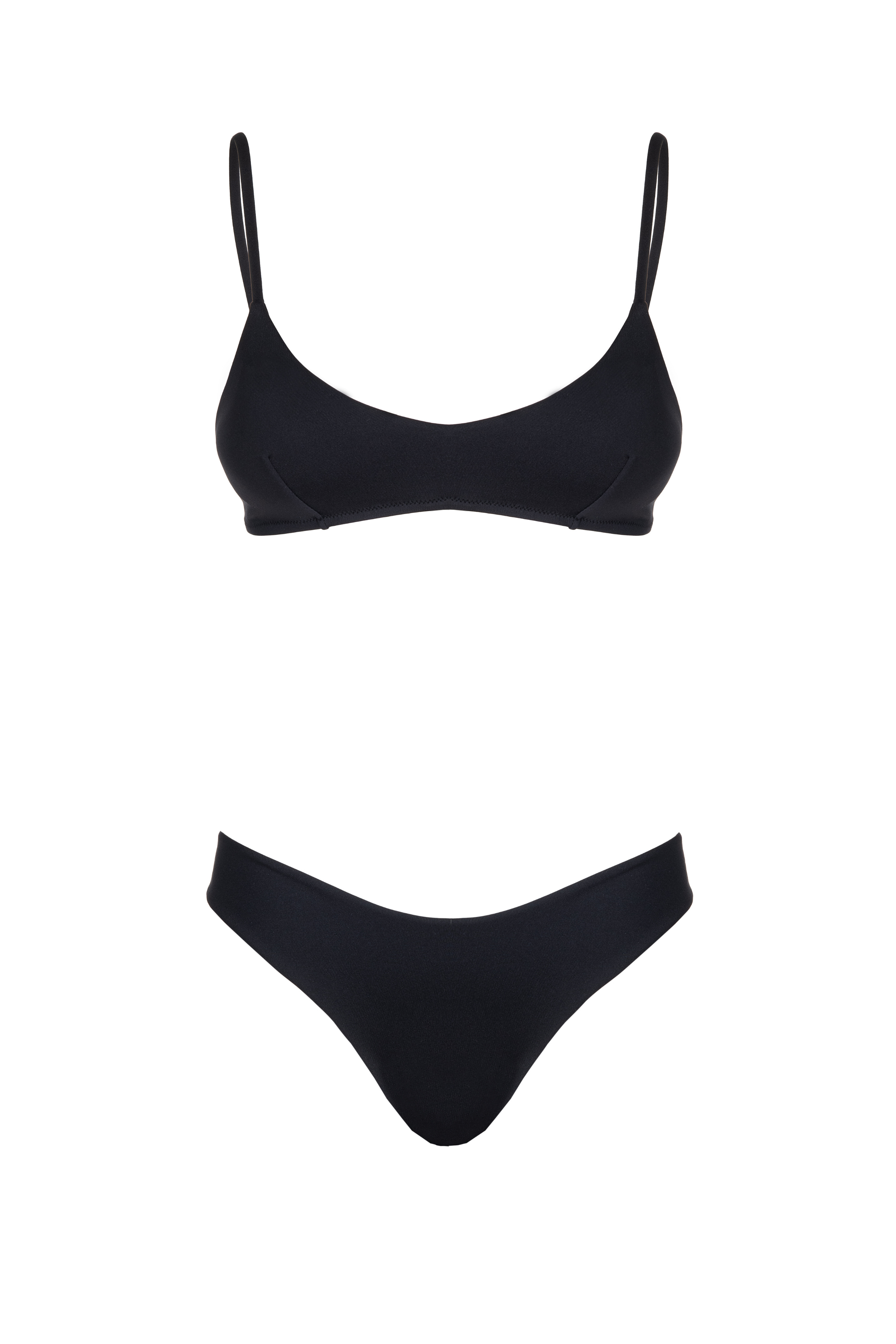 NORA BUCKLES BRALETTE BLACK - Isabel Beachwear