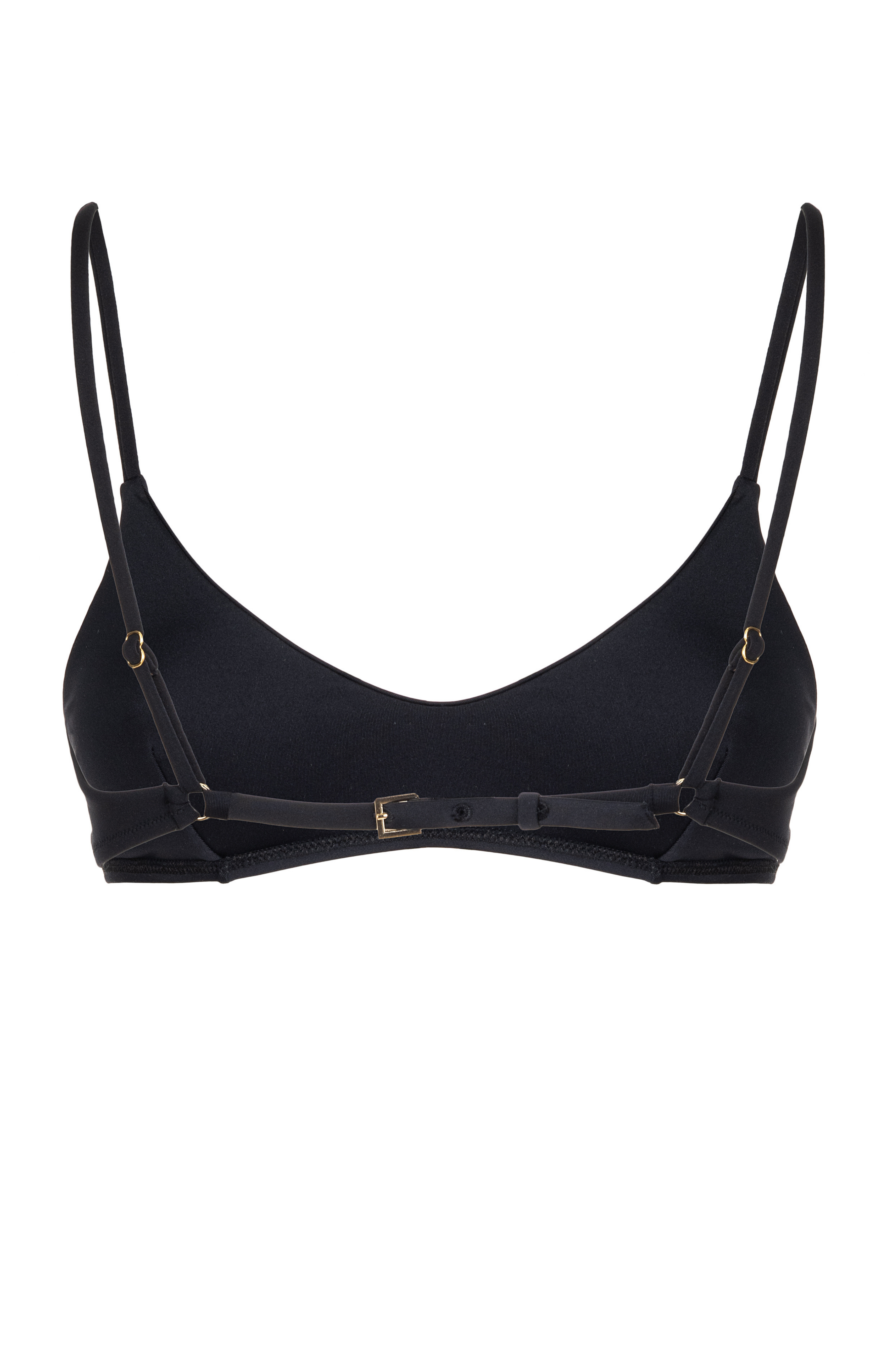 NORA BUCKLES BRALETTE BLACK - Isabel Beachwear