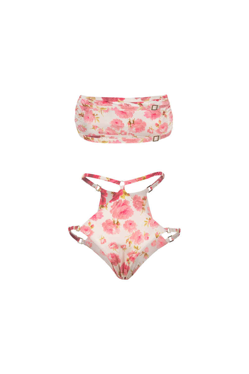 XENIA BANDEAU TWO PIECE MY ROSE