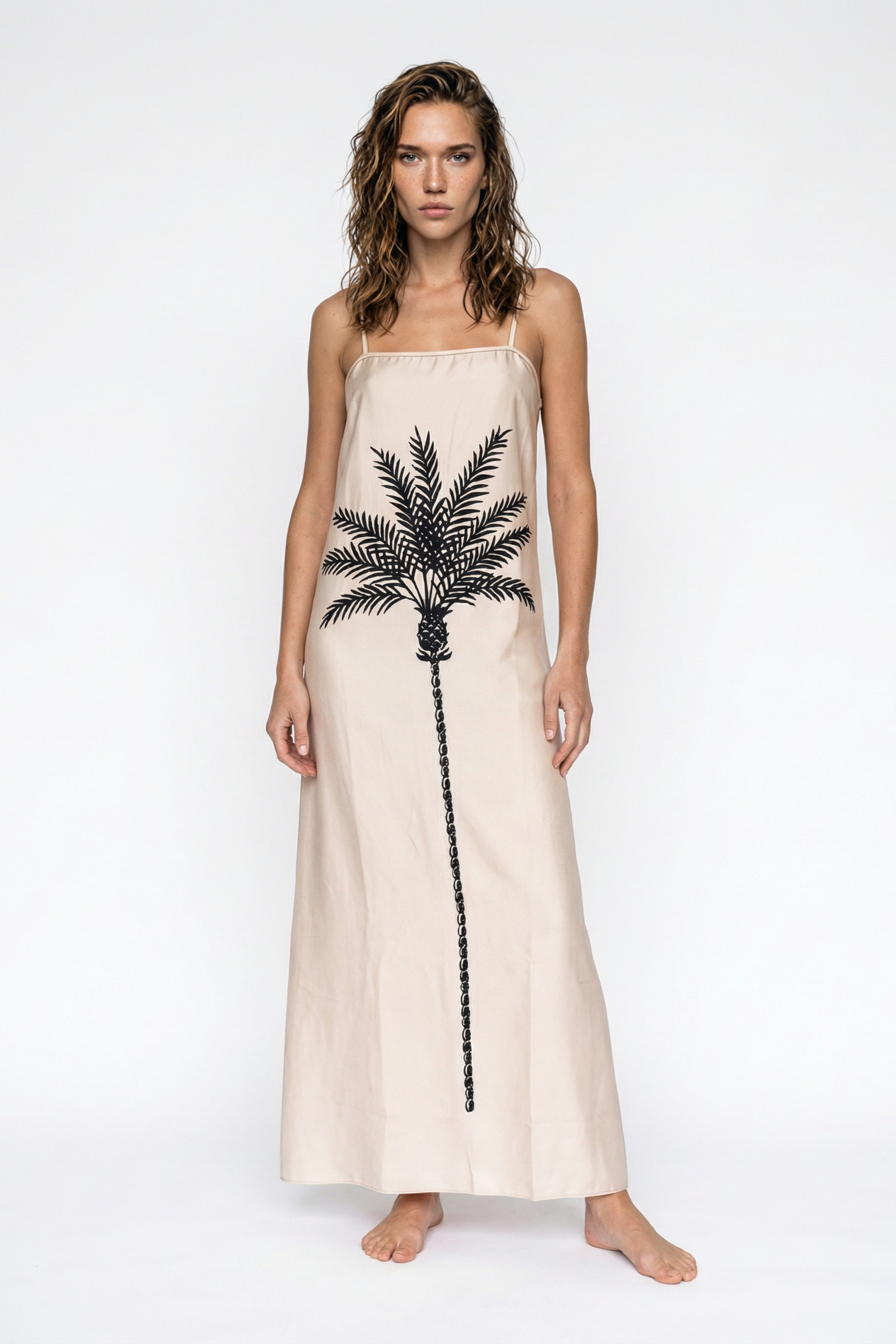 COLONNA DRESS ALMOND BLACK