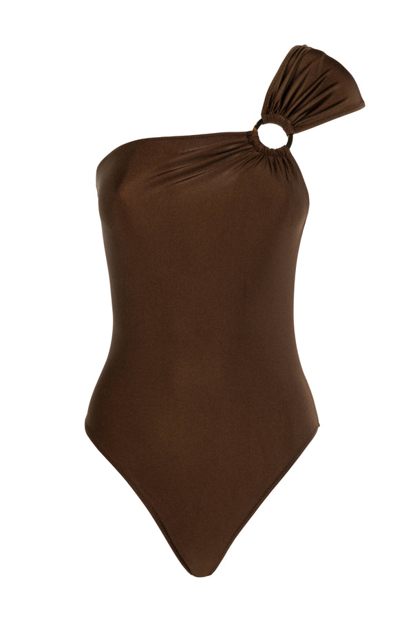 BAMBOO ONE SHOULDER BROWN
