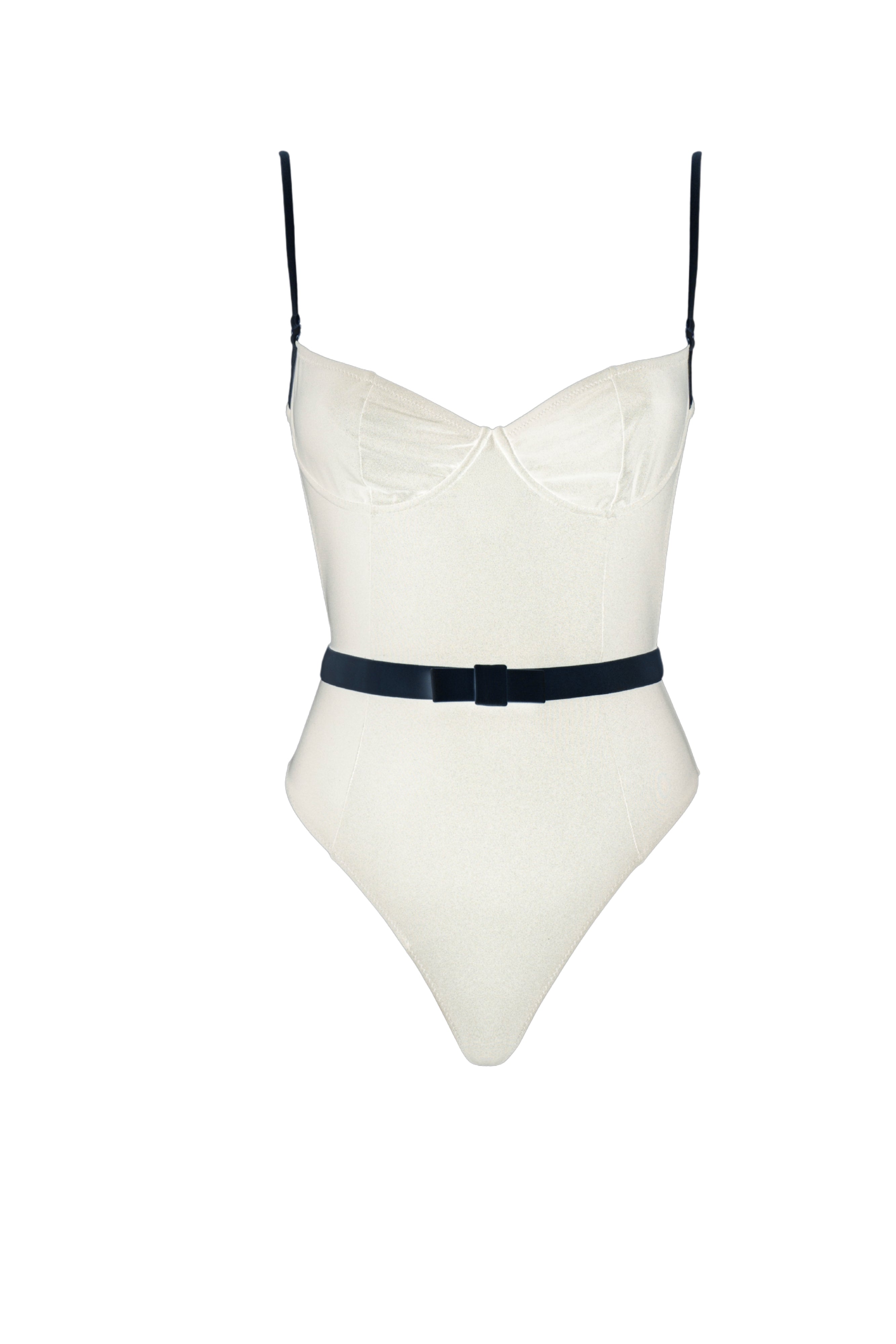 CINDY ONEPIECE ALMOND-BLACK