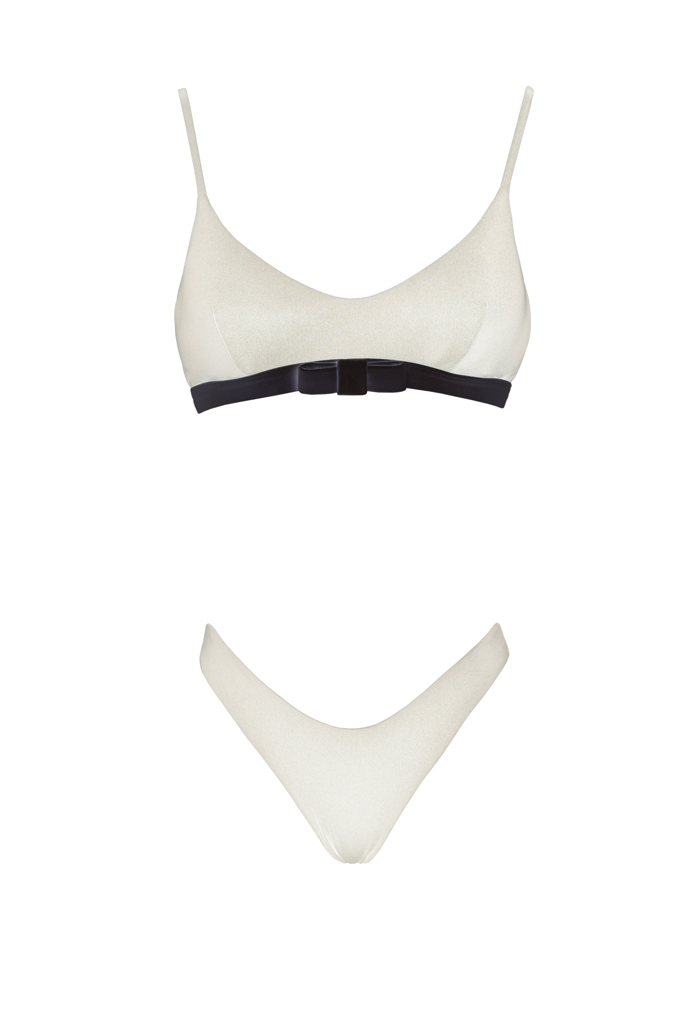 NORA BRALETTE ALMOND - BLACK