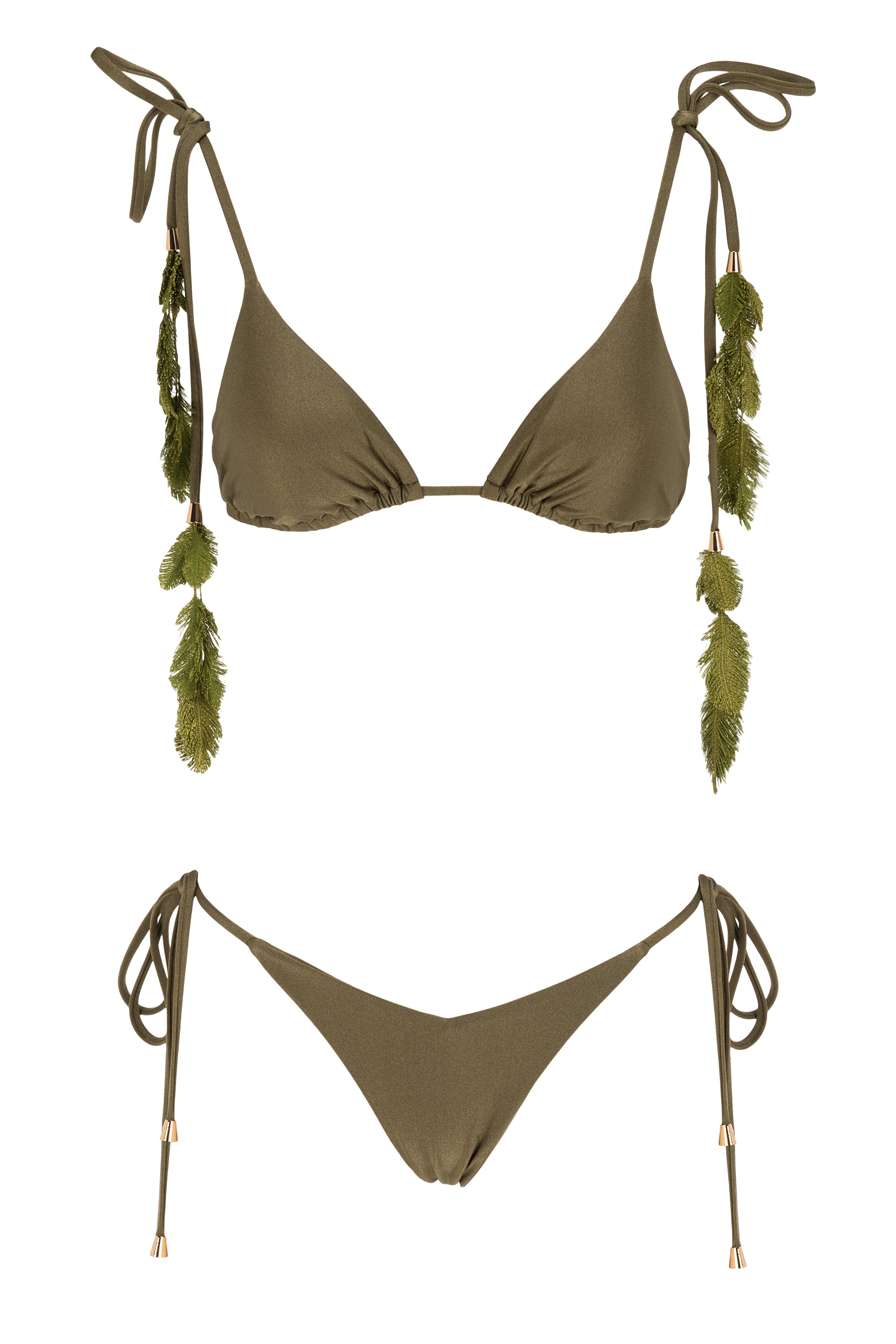 PLUMAGE BIKINI SAFARI GREEN