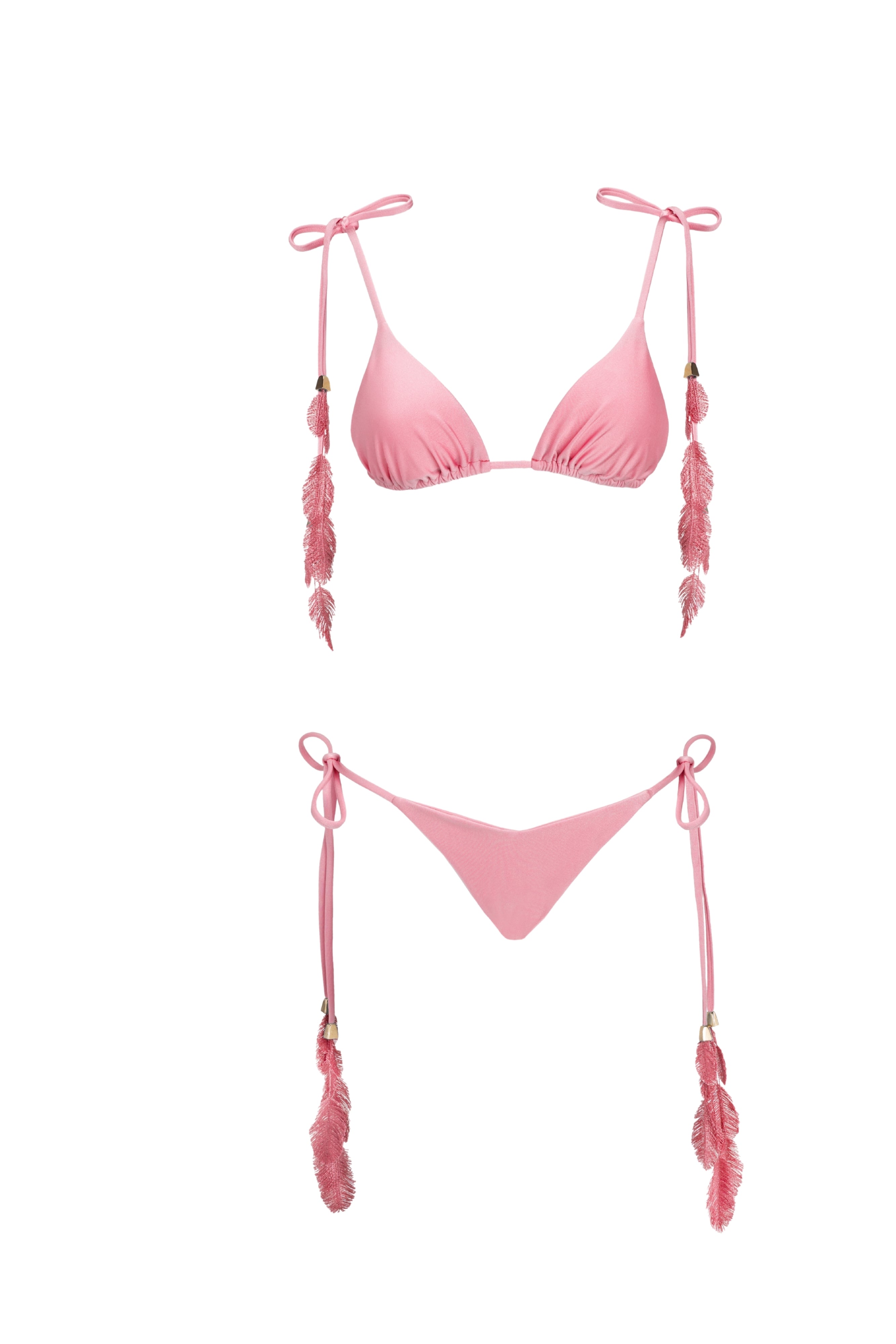 PLUMAGE BIKINI WARM PINK