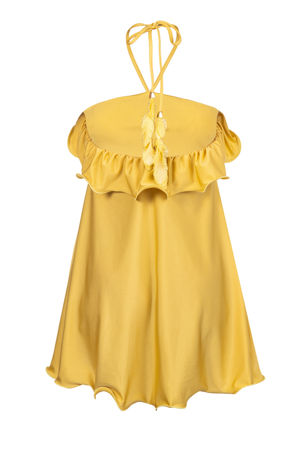 MISTIC SHORT DRESS SUNSHINE YELLOW