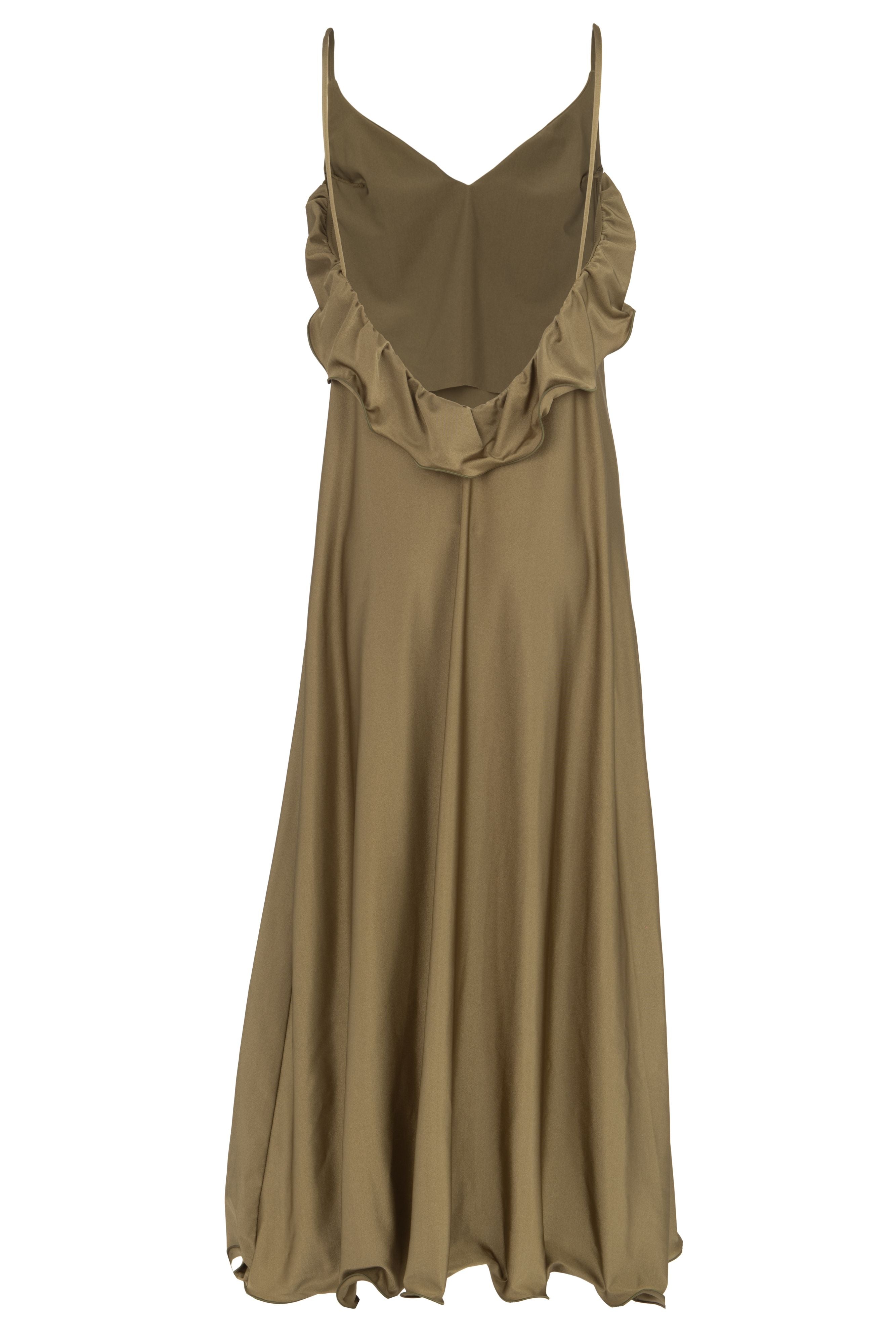 LONG DRESS LYCRA SAFARI GREEN