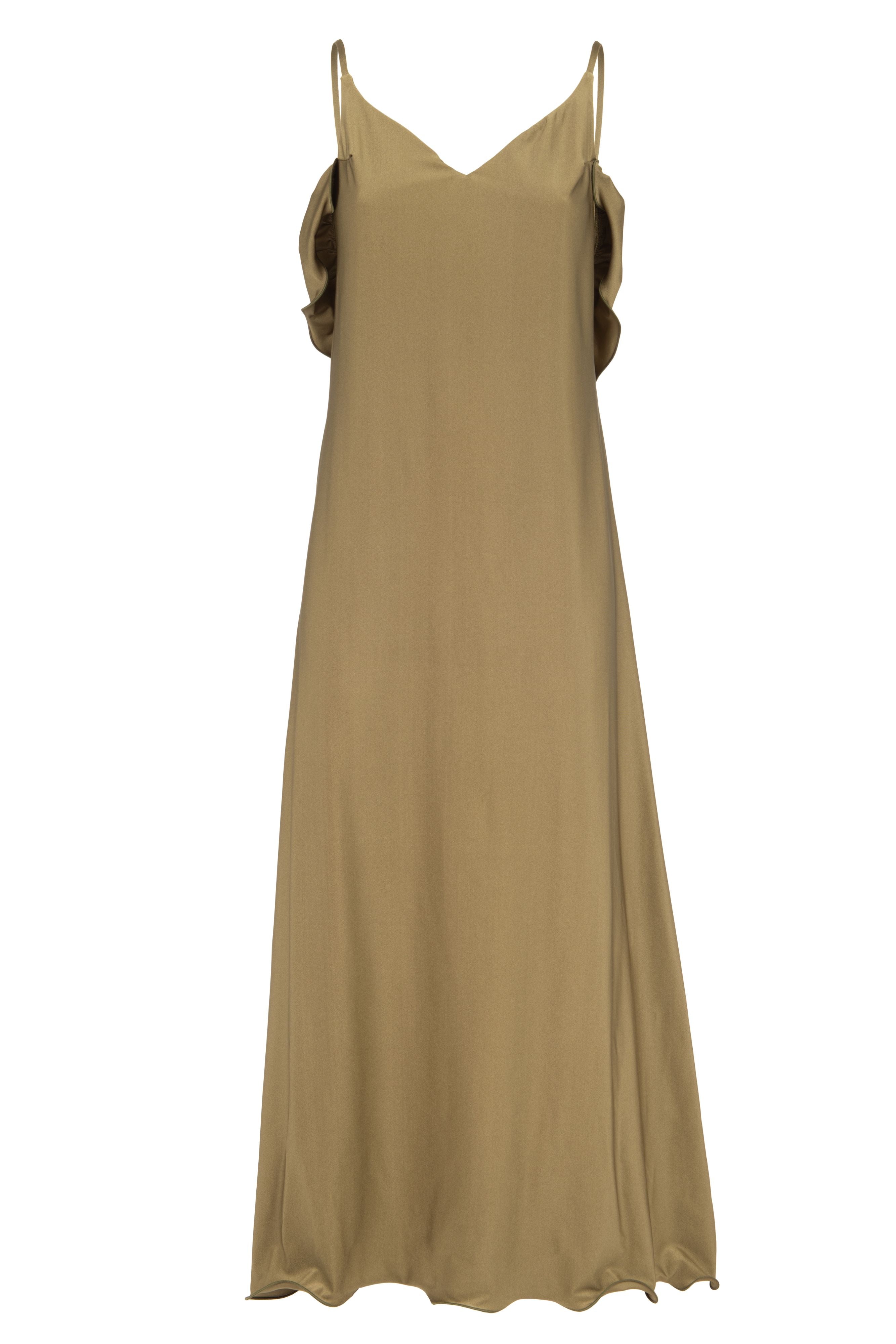 LONG DRESS LYCRA SAFARI GREEN