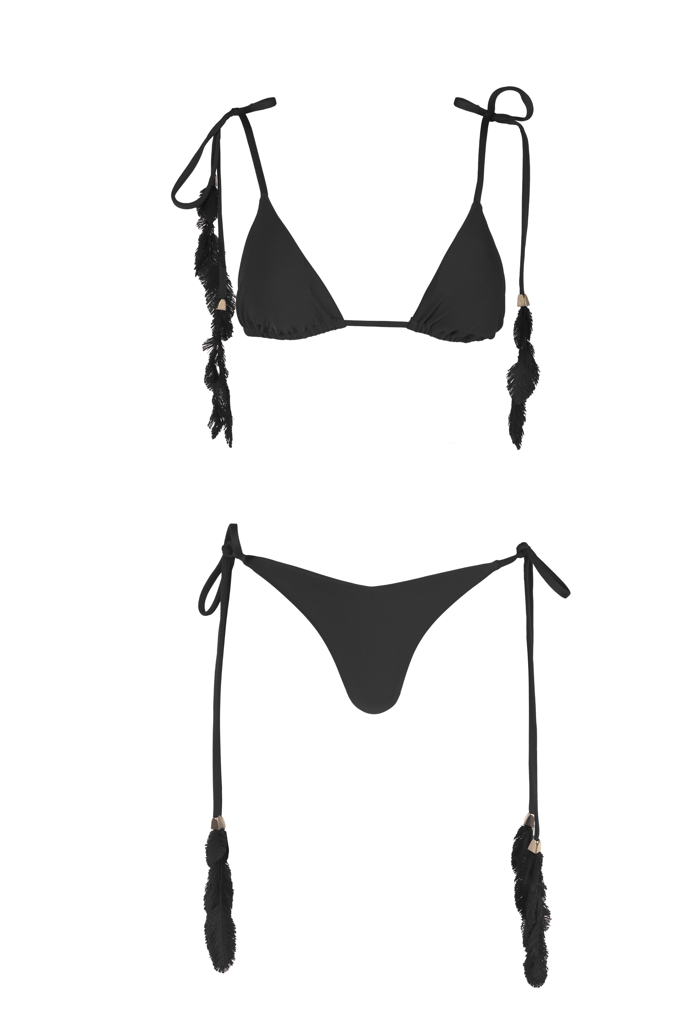 PLUMAGE BIKINI BLACK