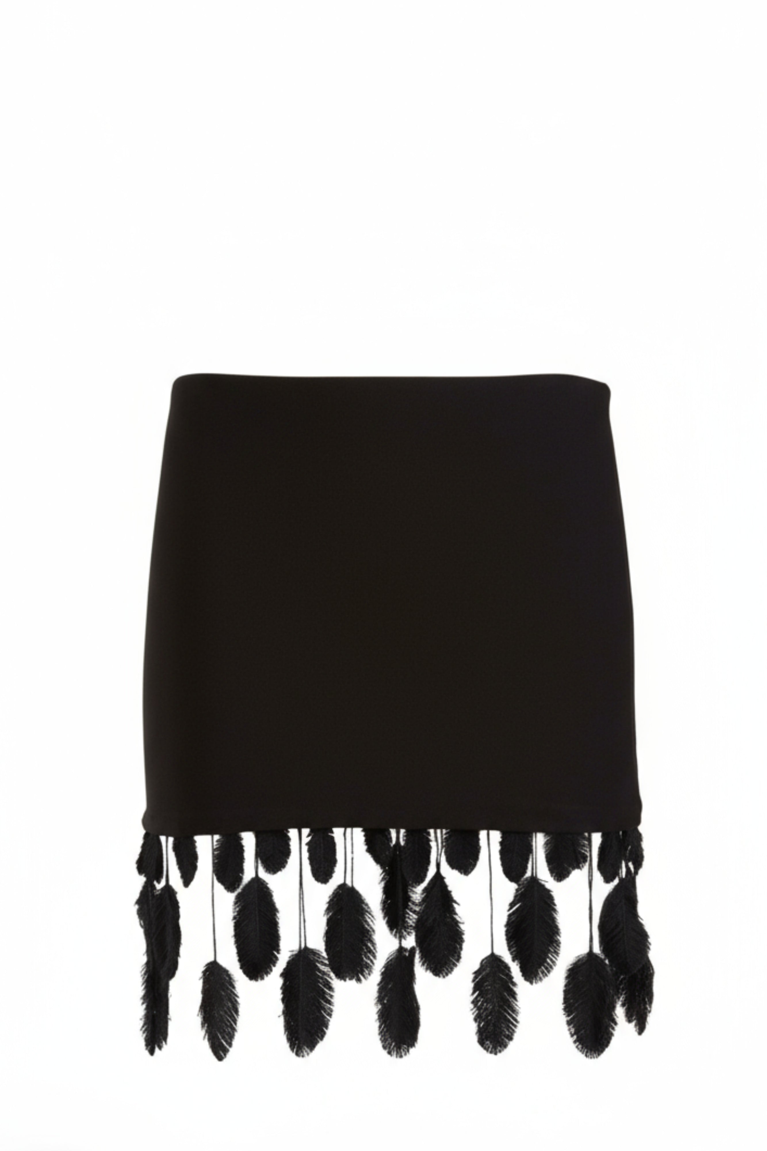 MINI SKIRT PLUMAGE BLACK